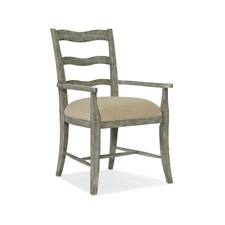 La Riva Upholstered Seat Arm Chair-Hooker-HOOKER-6025-75303-90-Dining Chairs-1-France and Son