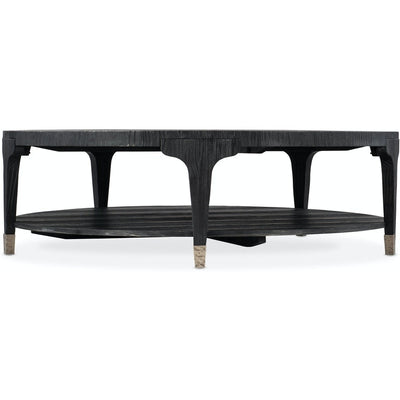 Chapman Shou Sugi Ban Round Cocktail Table-Hooker-HOOKER-6033-80111-99-Coffee Tables-1-France and Son