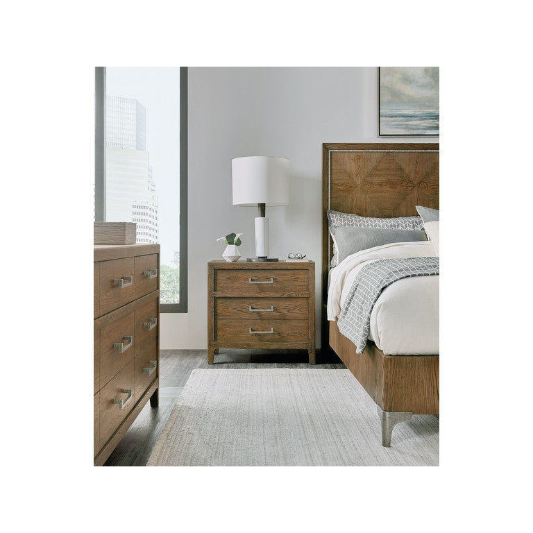 Chapman Three-Drawer Nightstand-Hooker-HOOKER-6033-90016-85-Nightstands-4-France and Son