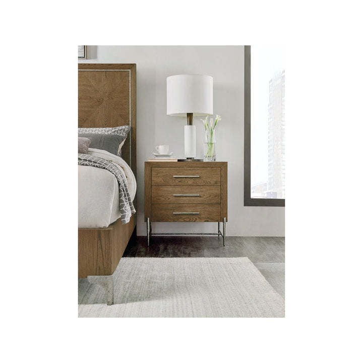 Chapman Three-Drawer Nightstand-Hooker-HOOKER-6033-90116-85-Nightstands-3-France and Son