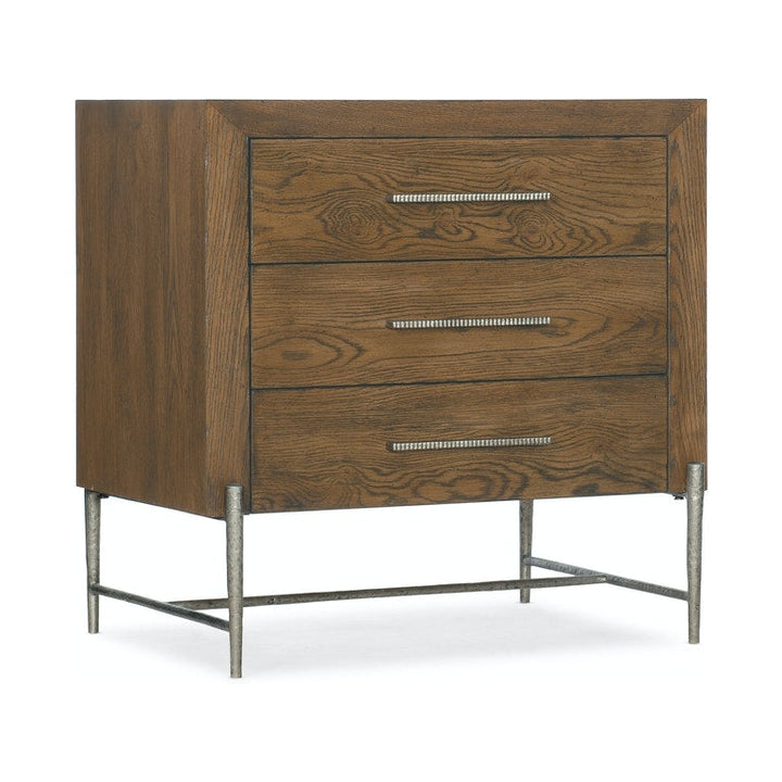 Chapman Three-Drawer Nightstand-Hooker-HOOKER-6033-90116-85-Nightstands-1-France and Son