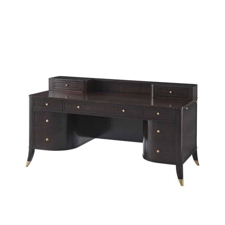 Gordon Pedestal Desk-Theodore Alexander-THEO-AXH71002.C105-Desks-1-France and Son