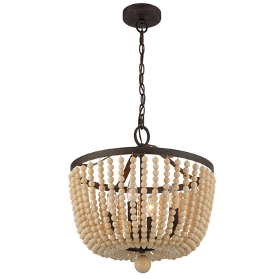 Rylee 4 Light Chandelier-Crystorama Lighting Company-CRYSTO-604-FB-ChandeliersForged Bronze-1-France and Son