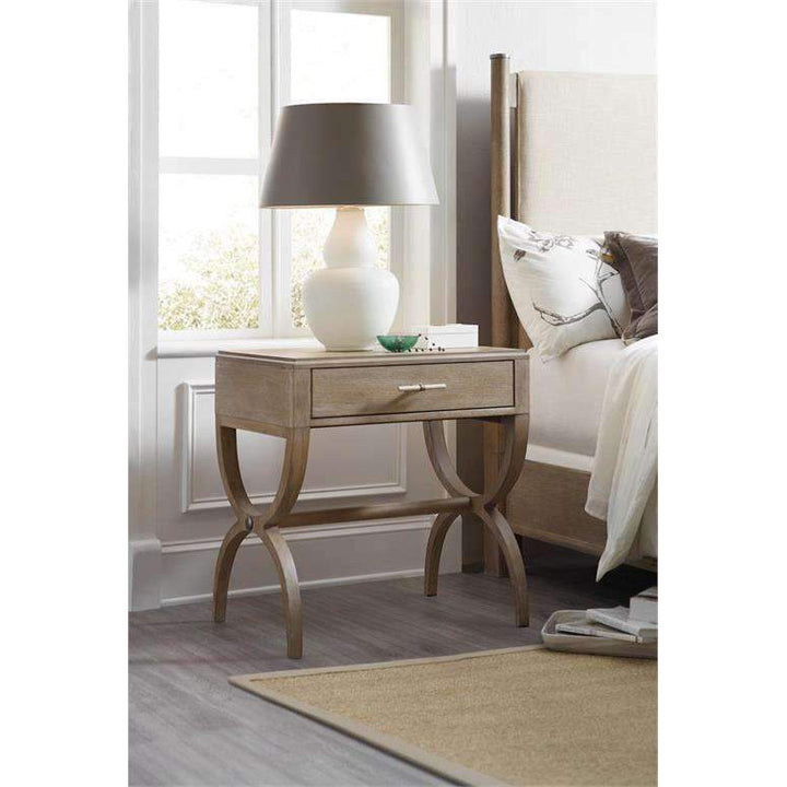 Affinity Leg Nightstand-Hooker-STOCKR-HOOKER-6050-90015-GRY-Nightstands-2-France and Son