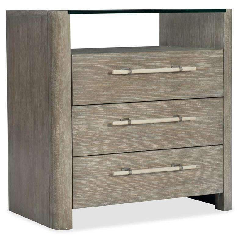 Affinity Three-Drawer Nightstand-Hooker-HOOKER-6050-90016-GRY-Nightstands-1-France and Son