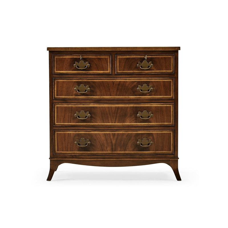 Mahogany Bedside Chest of Drawers-Jonathan Charles-JCHARLES-492262-MAH-Dressers-2-France and Son