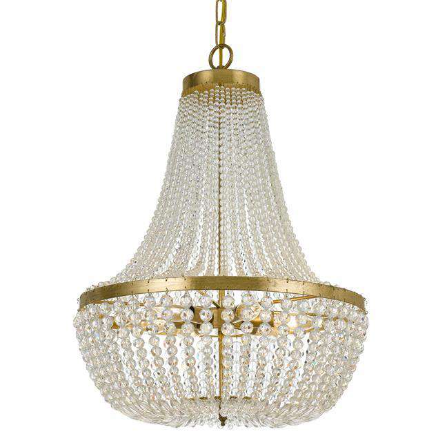 Rylee 6 Light Chandelier-Crystorama Lighting Company-CRYSTO-608-GA-ChandeliersGold-2-France and Son