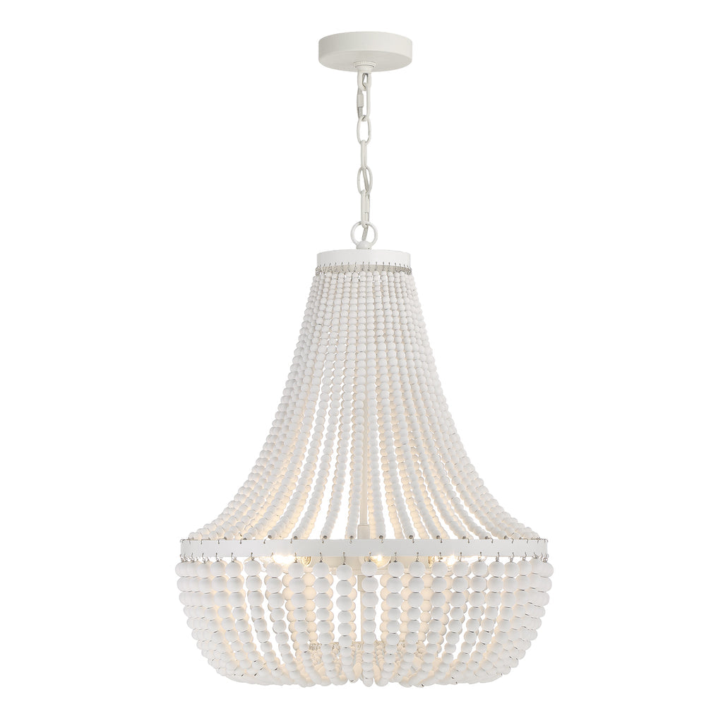 Rylee 6 Light Chandelier-Crystorama Lighting Company-CRYSTO-608-MT-Chandeliers-1-France and Son
