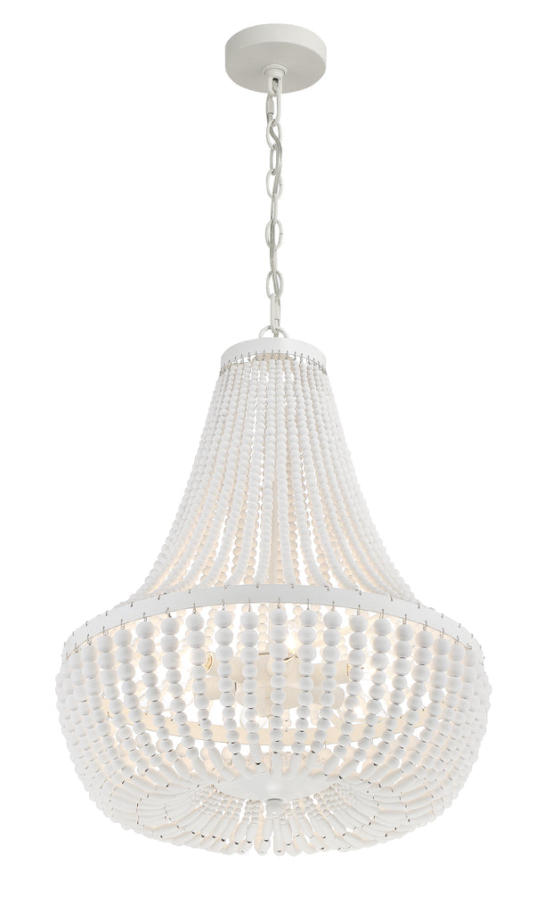 Rylee 6 Light Chandelier-Crystorama Lighting Company-CRYSTO-608-MT-Chandeliers-2-France and Son