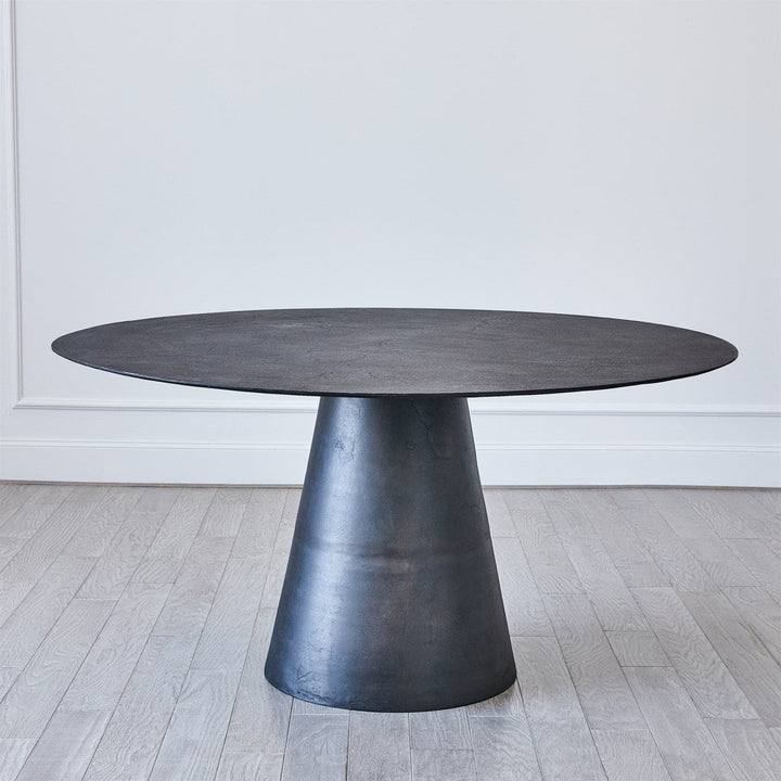 Apex Dining Table-Blackened Finish-Global Views-GVSA-7.91504-Dining Tables-3-France and Son