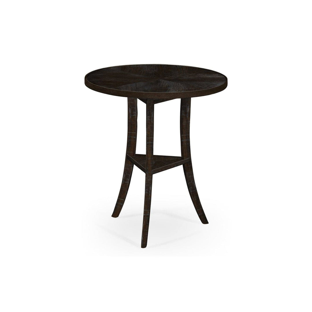 Casual Round Lamp Table-Jonathan Charles-JCHARLES-491022-CFW-Side TablesCountry Walnut-11-France and Son