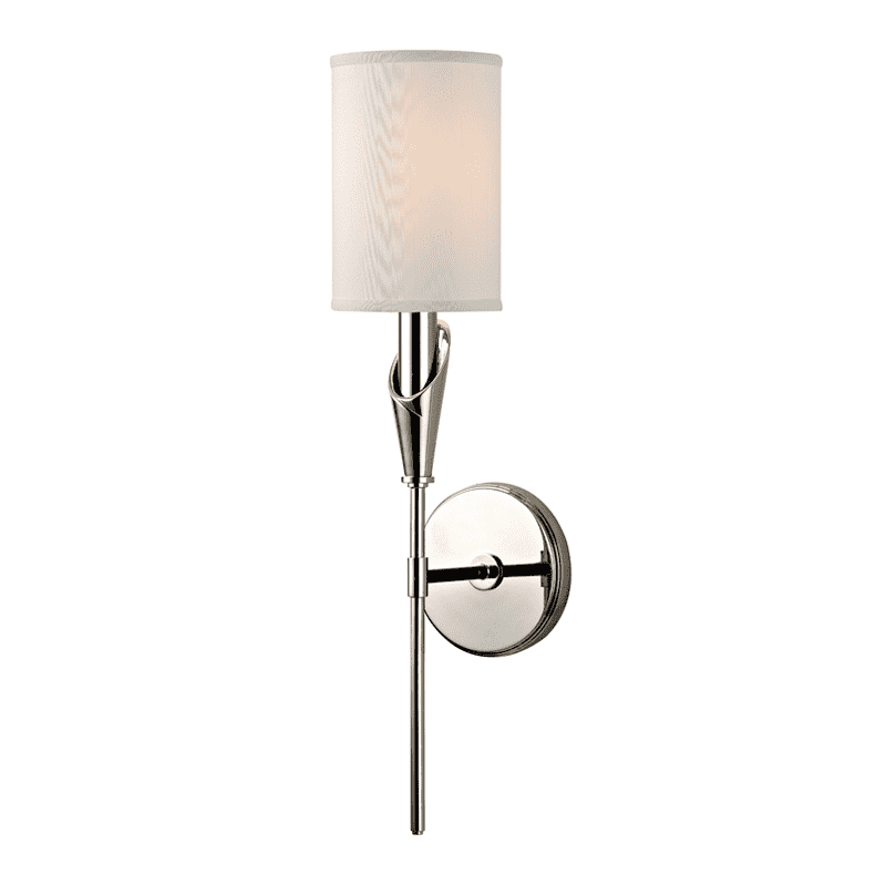 Tate 1 Light Wall Sconce Polished Nickel-Hudson Valley-HVL-1311-PN-Wall Lighting-1-France and Son
