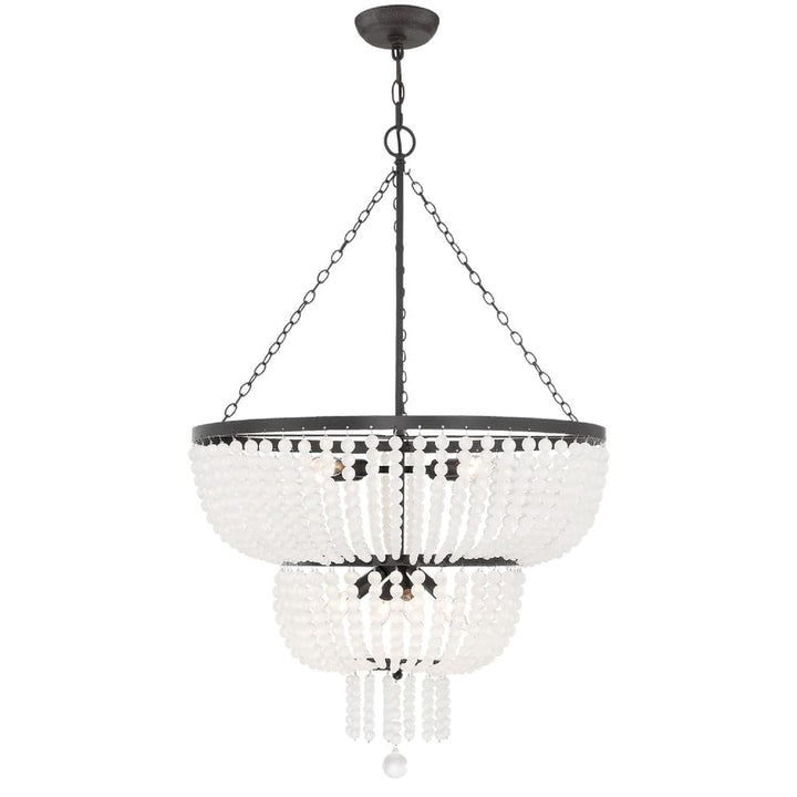 Rylee 8 Light Chandelier-Crystorama Lighting Company-CRYSTO-610-GA-Chandeliers-1-France and Son