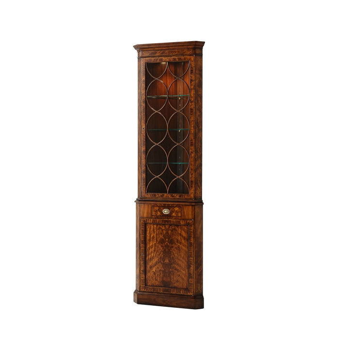 Corner Cabinet of Georgian England-Theodore Alexander-THEO-6105-261-Bookcases & Cabinets-1-France and Son