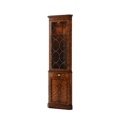 Corner Cabinet of Georgian England-Theodore Alexander-THEO-6105-261-Bookcases & Cabinets-1-France and Son