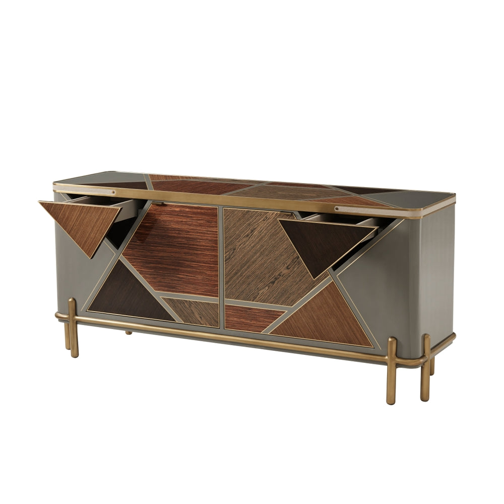 Iconic Cabinet-Theodore Alexander-THEO-6105-639-Sideboards & CredenzasVeneer Top-2-France and Son