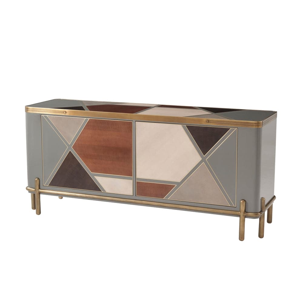 Iconic Cabinet-Theodore Alexander-THEO-6105-654-Sideboards & CredenzasSycamore Parquetry Top-8-France and Son