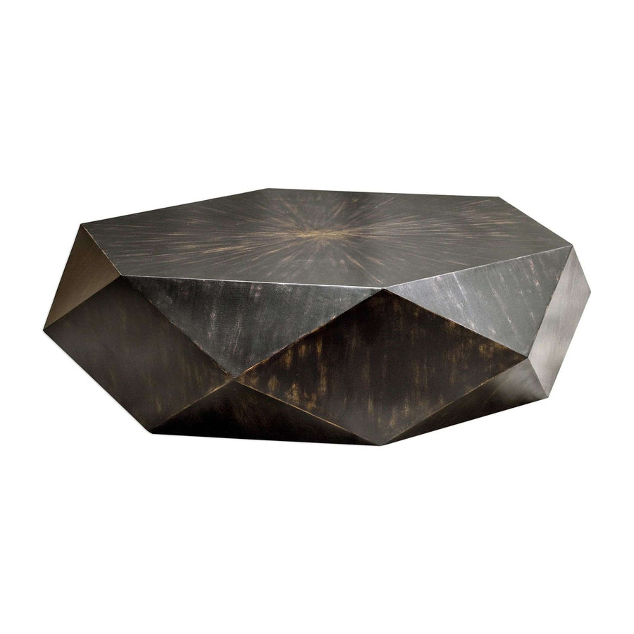 Volker Worn Black Coffee Table-Uttermost-UTTM-25832-Side Tables-1-France and Son