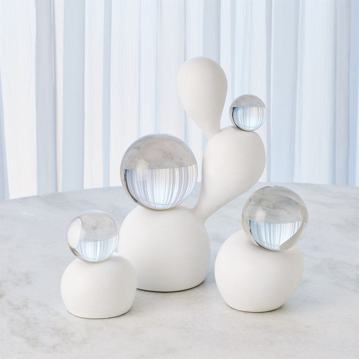 Meringue Sculpture- Triple - 2 Spheres-Global Views-GVSA-5171-Decorative Objects-2-France and Son