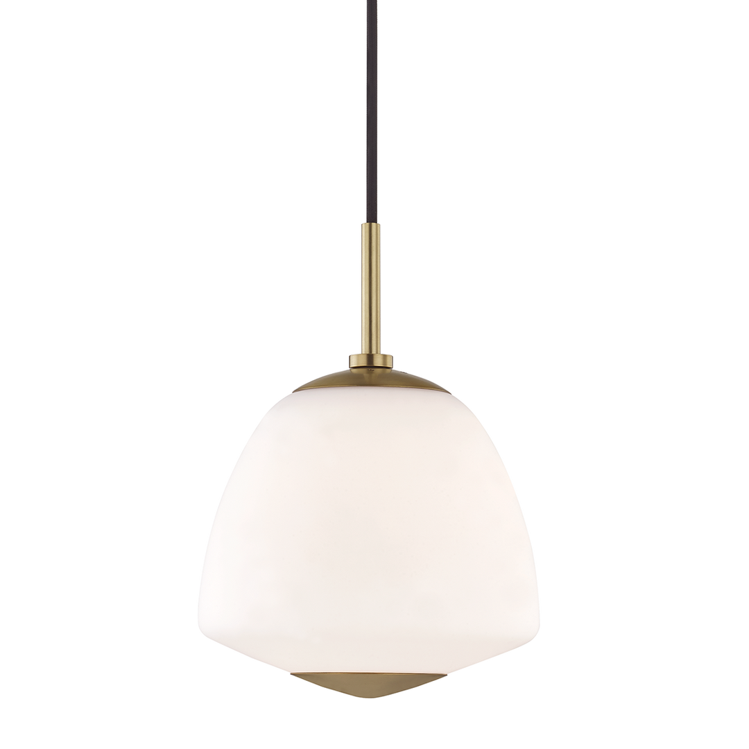 Jane 1 Light Small Pendant-Mitzi-HVL-H288701S-AGB-PendantsAged Brass-1-France and Son