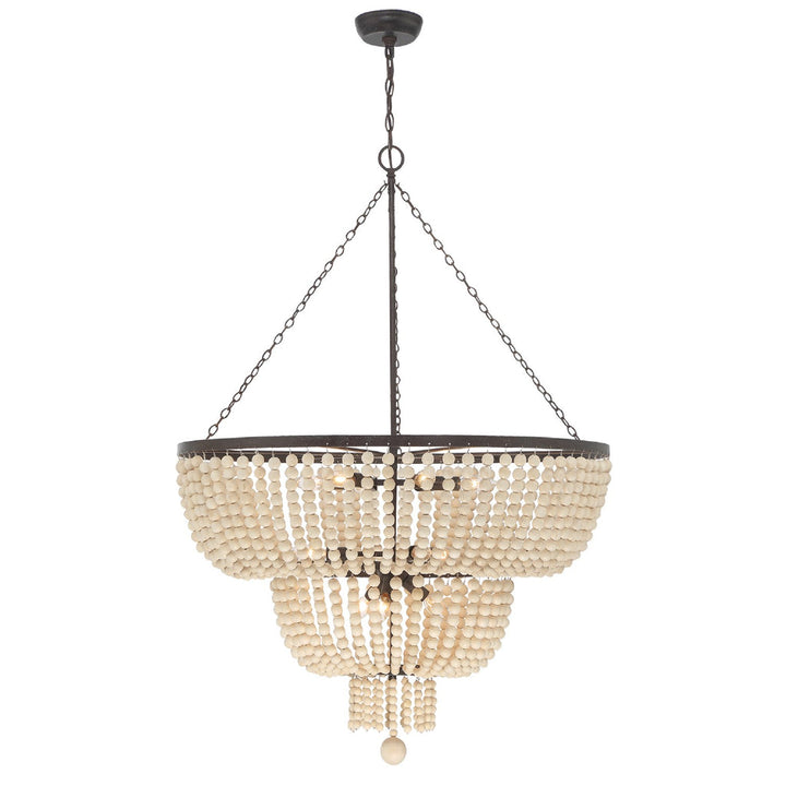 Rylee 12 Light Chandelier-Crystorama Lighting Company-CRYSTO-612-FB-ChandeliersForged Bronze-1-France and Son