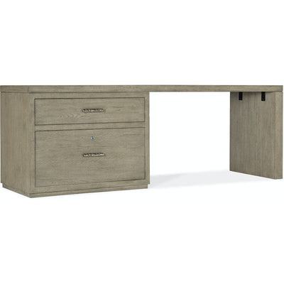 Linville Falls Desk - 84in Top-Lateral File and Leg-Hooker-HOOKER-6150-10917-85-Bookcases & Cabinets-1-France and Son