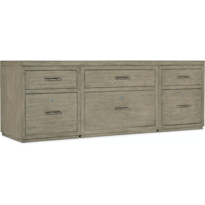 Linville Falls Credenza - 84in Top-2 Small Files and Lateral File-Hooker-HOOKER-6150-10919-85-Sideboards & CredenzasClosed-1-France and Son