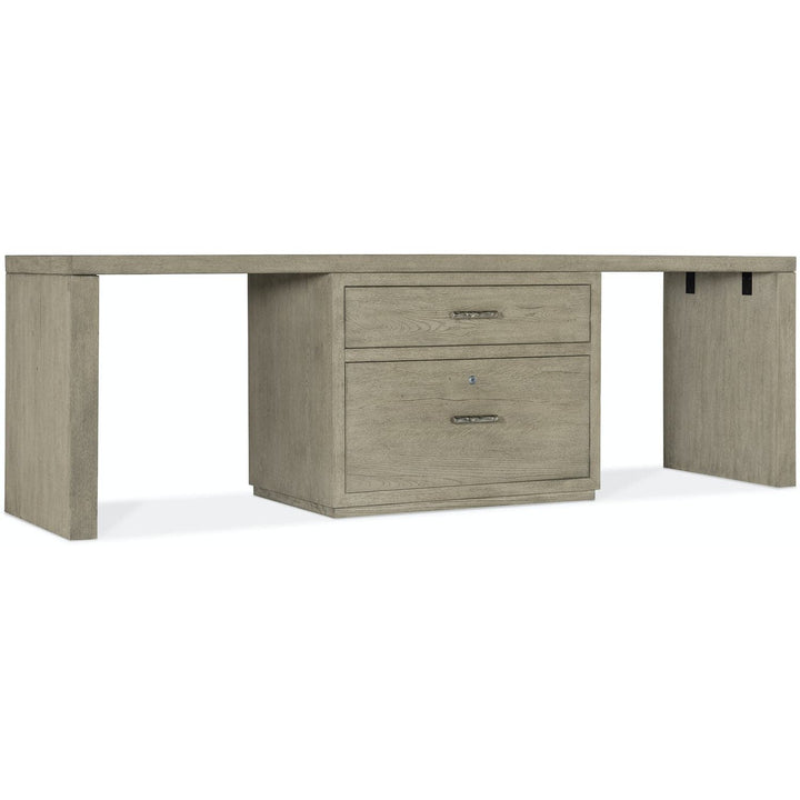 Linville Falls Desk 96"-Hooker-HOOKER-6150-10926-85-DesksDesk with Centered Lateral File-5-France and Son