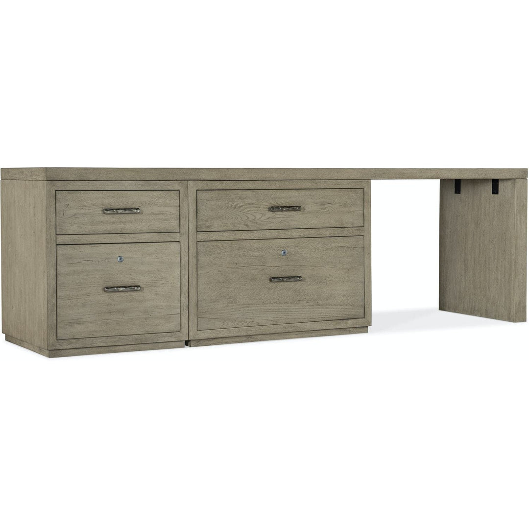 Linville Falls Desk 96"-Hooker-HOOKER-6150-10928-85-DesksDesk with File and Lateral File-7-France and Son