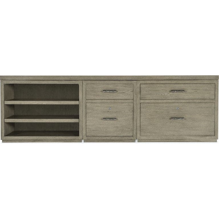 Linville Falls Credenza - 96in Top-Small File-Lateral File and Open-Hooker-HOOKER-6150-10929-85-Sideboards & Credenzas1 Opens-5-France and Son