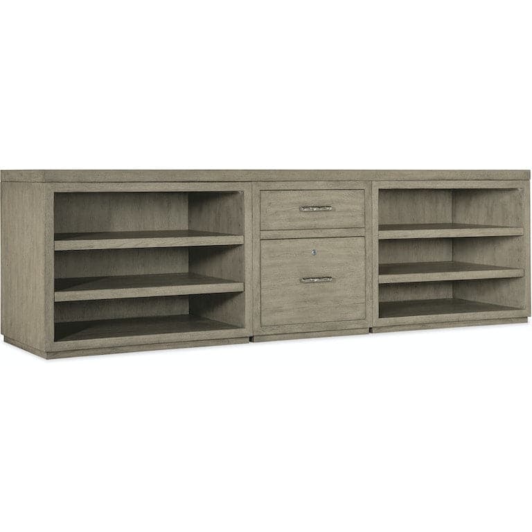 Linville Falls Credenza - 96in Top-Small File-Lateral File and Open-Hooker-HOOKER-6150-10930-85-Sideboards & Credenzas2 Opens-2-France and Son