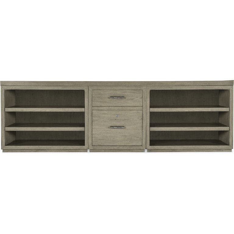 Linville Falls Credenza - 96in Top-Small File-Lateral File and Open-Hooker-HOOKER-6150-10929-85-Sideboards & Credenzas1 Opens-6-France and Son