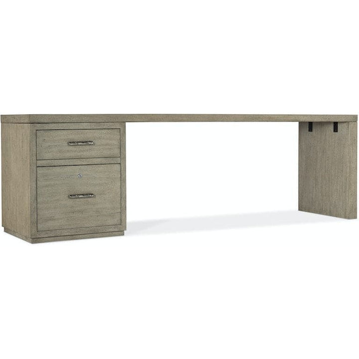 Linville Falls Desk - 96in Top-Small File and 1 Leg-Hooker-HOOKER-6150-10946-85-Desks-1-France and Son