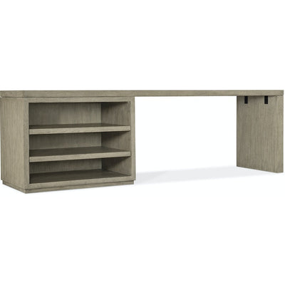 Linville Falls Desk - 96in Top-Open Desk Cabinet and 1 Leg-Hooker-HOOKER-6150-10947-85-Bookcases & Cabinets-1-France and Son