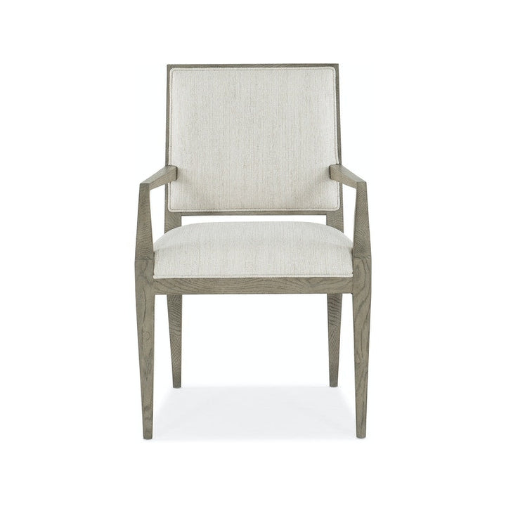 Linn Cove Upholstered Arm Chair-Hooker-HOOKER-6150-75500-85-Dining ChairsCream-7-France and Son