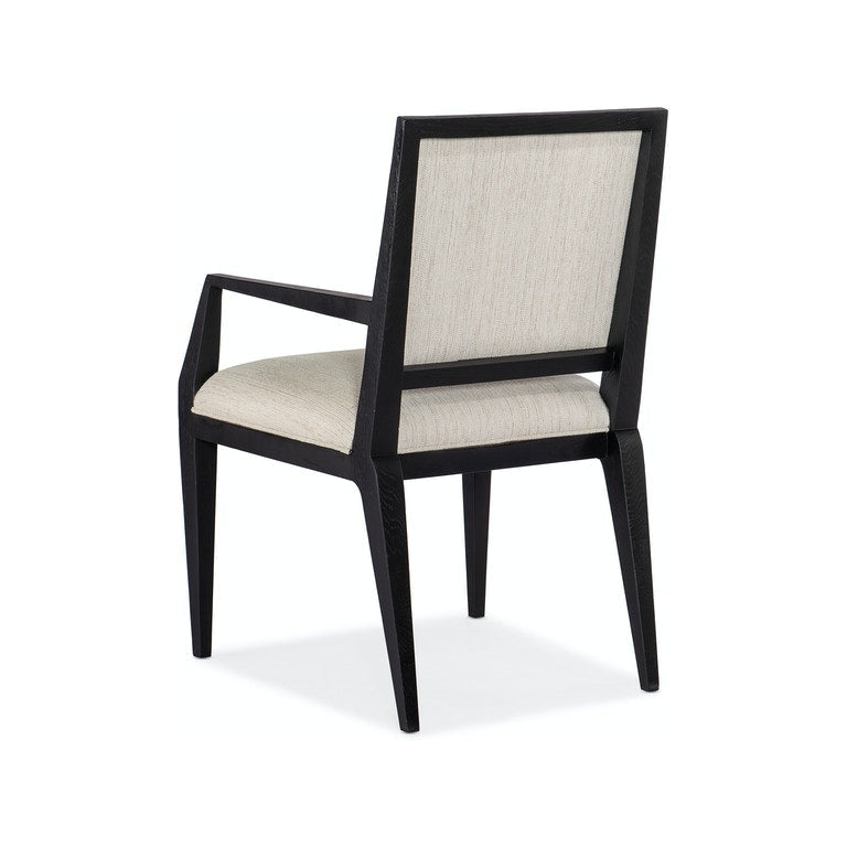 Linn Cove Upholstered Arm Chair-Hooker-HOOKER-6150-75500-85-Dining ChairsCream-2-France and Son