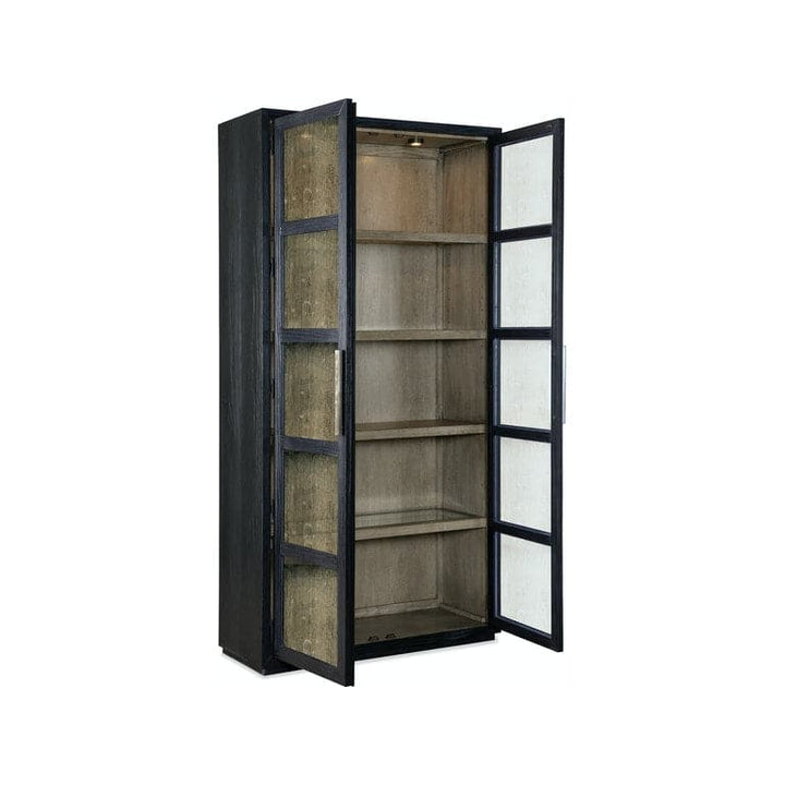 Shou Sugi Ban Curio Cabinet-Hooker-HOOKER-6150-75906-99-Bookcases & Cabinets-3-France and Son