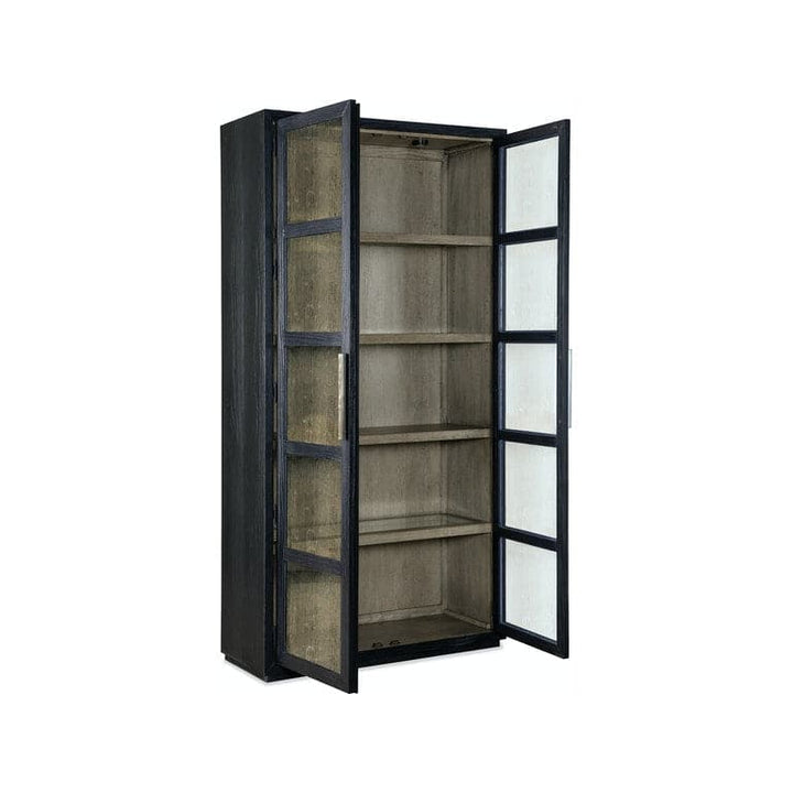 Shou Sugi Ban Curio Cabinet-Hooker-HOOKER-6150-75906-99-Bookcases & Cabinets-4-France and Son