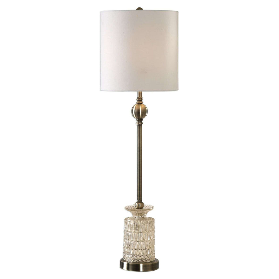Flaviana Antique Brass Buffet Lamp-Uttermost-UTTM-29367-1-Table Lamps-1-France and Son