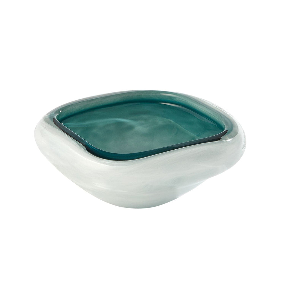 Square Cased Glass Bowl - Azure-Global Views-GVSA-6.60550-BowlsSmall-2-France and Son