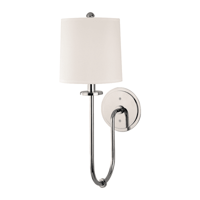 Jericho 1 Light Wall Sconce-Hudson Valley-HVL-511-PN-Wall LightingPolished Nickel-2-France and Son