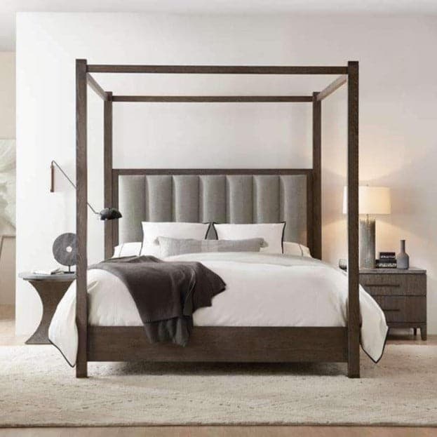 Miramar Aventura Jackson Poster Bed with Tall Posts & Canopy-Hooker-HOOKER-6202-90660-TALL-BedsCalifornia King-3-France and Son