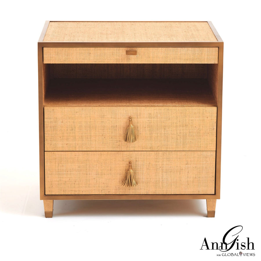 D'Oro Bedside Chest-Global Views-GVSA-AG2.20003-Dressers-1-France and Son