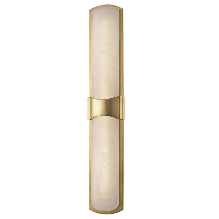 Valencia 2 Light Led Wall Sconce-Hudson Valley-HVL-3426-AGB-Wall LightingAged Brass-1-France and Son