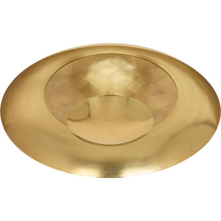 Michael Berman Brut Flushmount - LED-Robert Abbey Fine Lighting-ABBEY-626-Flush MountsModern Brass-1-France and Son