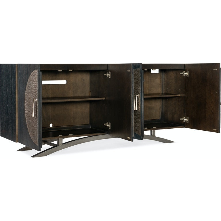 Nolita Four Door Entertainment Console-Hooker-HOOKER-628-55034-98-Media Storage / TV Stands-2-France and Son