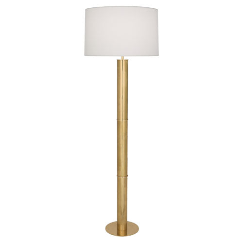 Michael Berman Brut Floor Lamp-Robert Abbey Fine Lighting-ABBEY-628-Floor LampsModern Brass Finish-2-France and Son