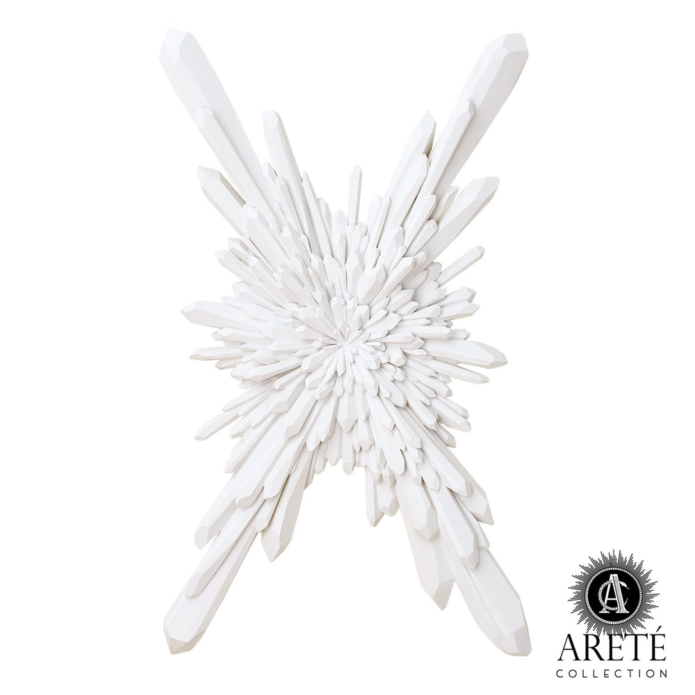 Facet Starburst Wall Mounted-Global Views-GVSA-AC5130-Decorative ObjectsWhite-2-France and Son