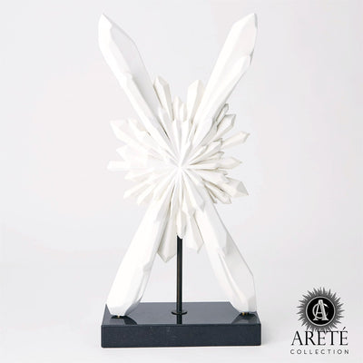 Facet Starburst Sculpture - White-Global Views-GVSA-AC5134-Decorative Objects-1-France and Son