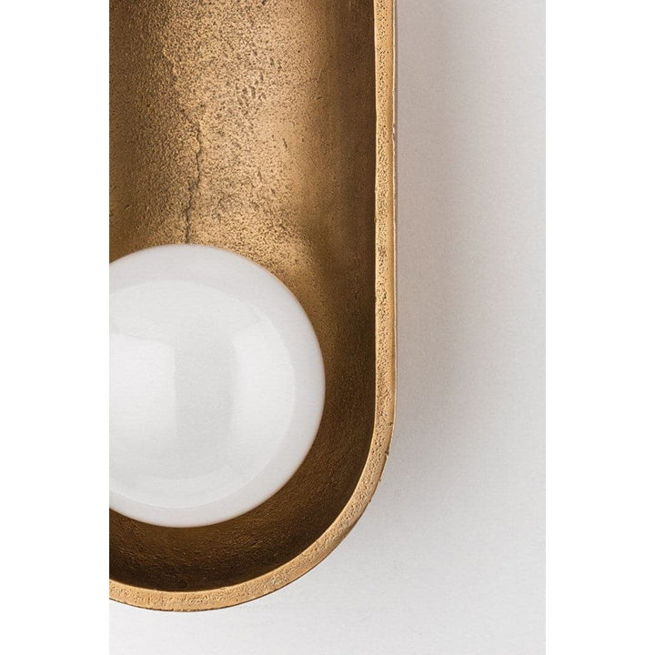 Nathan 1 Light Wall Sconce-Hudson Valley-HVL-1781-AGB-Outdoor Wall Sconces-4-France and Son